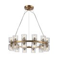 Elk Signature Double Vision 25'' Wide 24Light Chandelier, Clear D4180